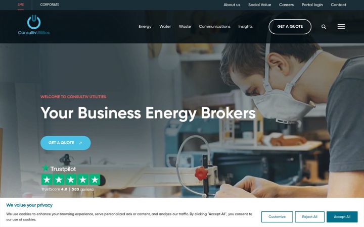 Screenshot of consultivutilities.com