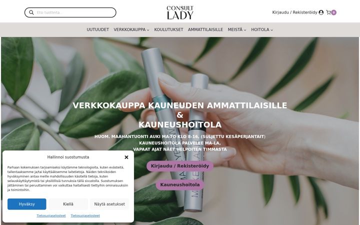 Snímek obrazovky consultlady.fi