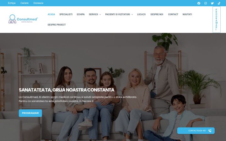 Screenshot of consultmed.ro