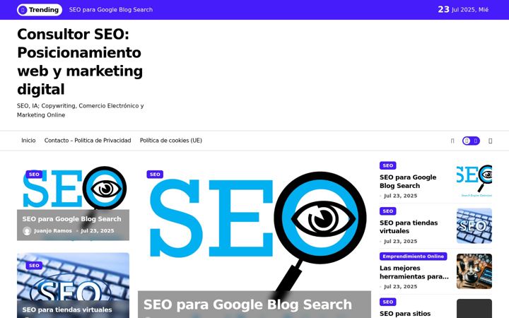 Screenshot of consultor-seo.com