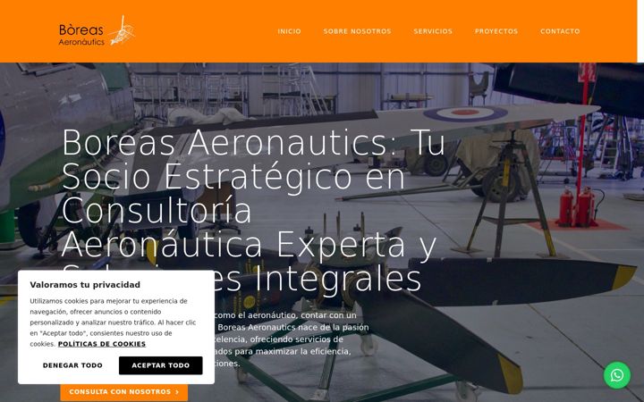 Screenshot of consultoresaeronauticos.com