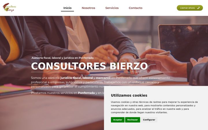 Captura de pantalla de consultoresbierzo.com