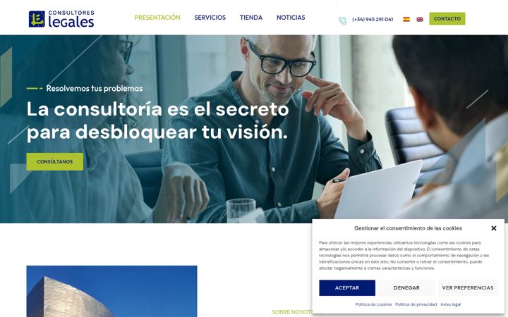 Screenshot of consultoreslegales.es