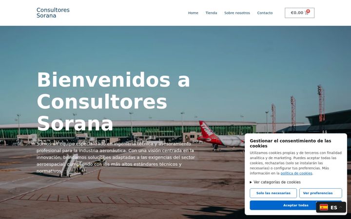 Screenshot of consultoressorana.es