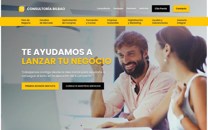 Snímek obrazovky consultoria-bilbao.es