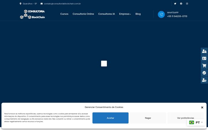 Ekrano kopija consultoriablockchain.com.br
