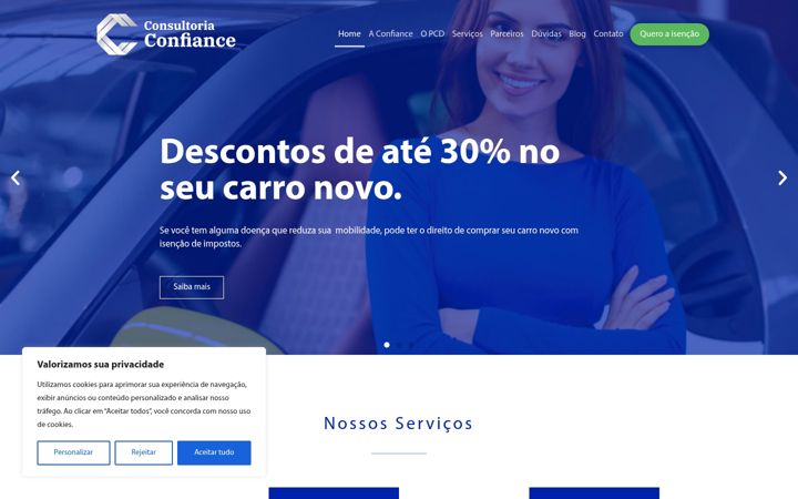 Ekrano kopija consultoriaconfiance.com.br