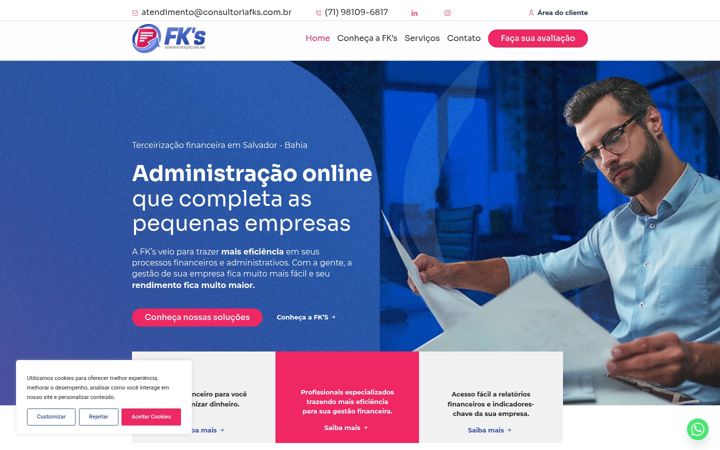 Ekrano kopija consultoriafks.com.br