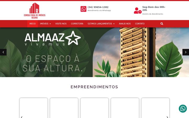 Ekrano kopija consultoriaimoveisregina.com.br