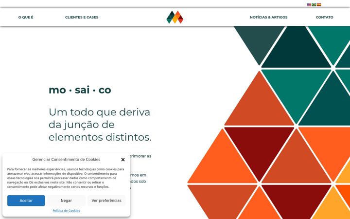 Ekrano kopija consultoriamosaico.com.br