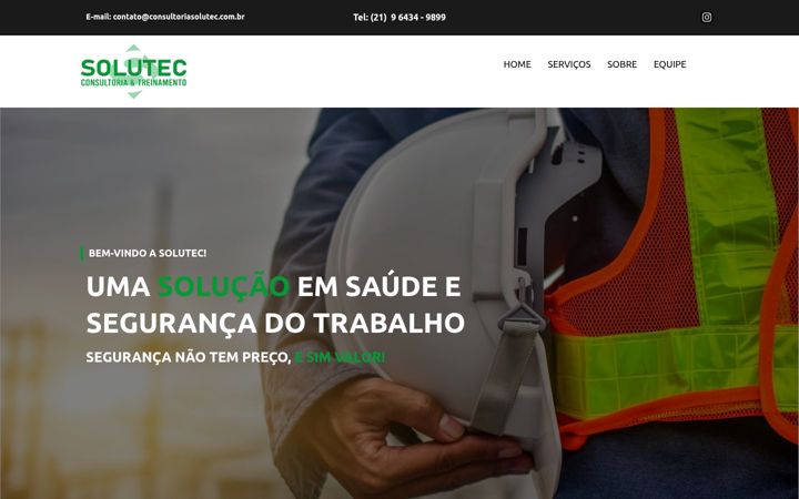 Ekrano kopija consultoriasolutec.com.br