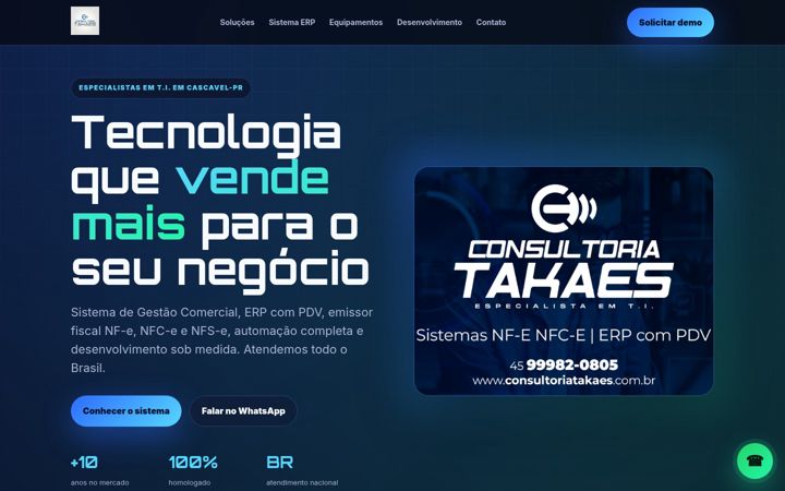 Ekrano kopija consultoriatakaes.com.br