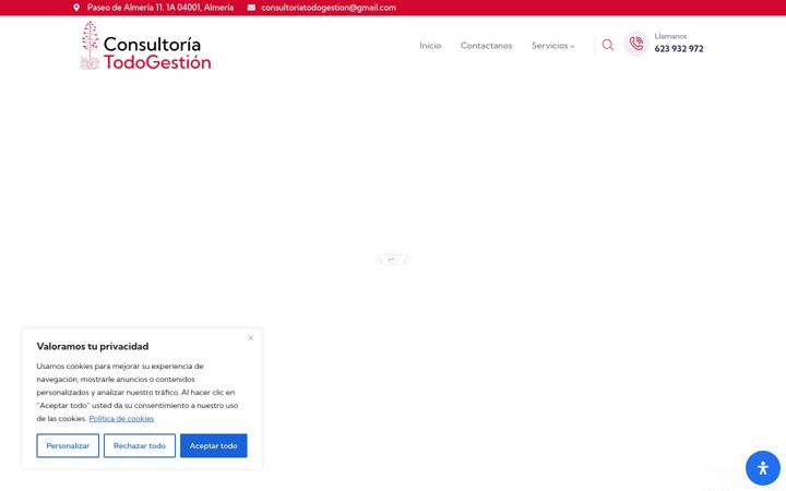 Capture d'écran de consultoriatodogestion.es
