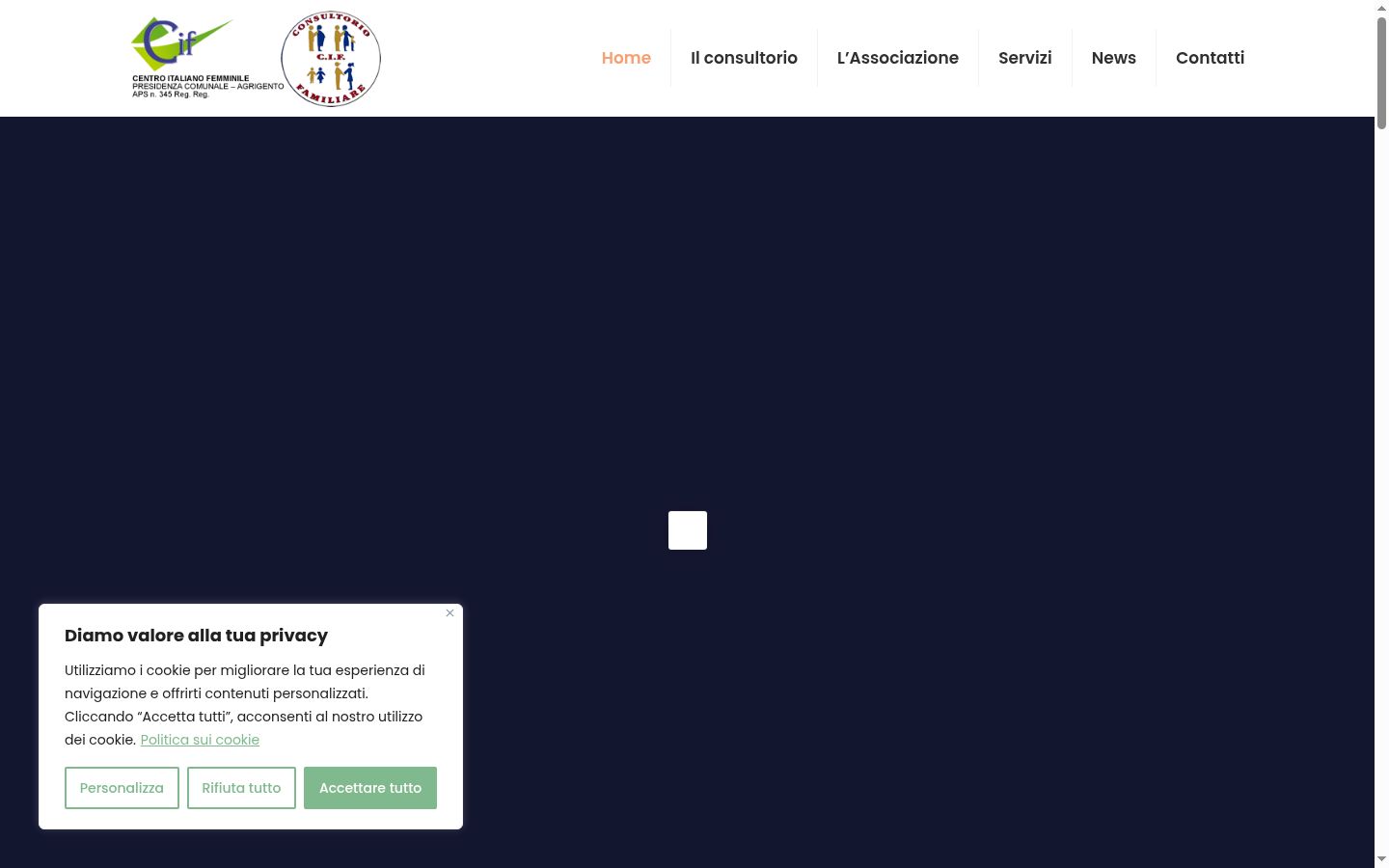 Screenshot tal-banner tal-kunsens muri qabel kwalunkwe interazzjoni