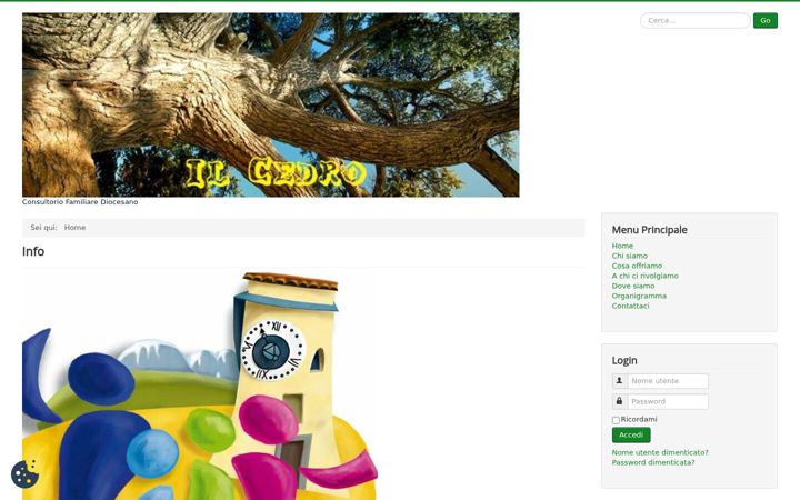 Screenshot of consultorioilcedro.it