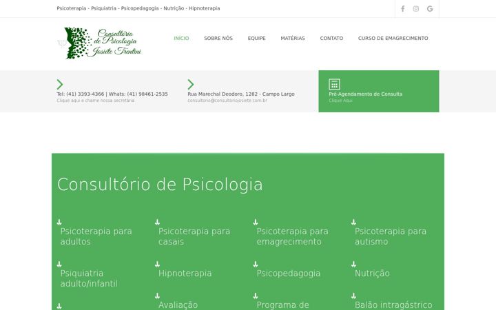 Ekrano kopija consultoriojosiete.com.br