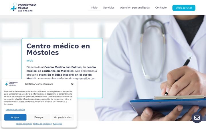 Screenshot of consultoriomedicolaspalmas.es