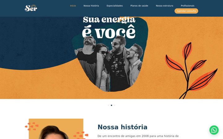 Ekrano kopija consultorioser.com.br