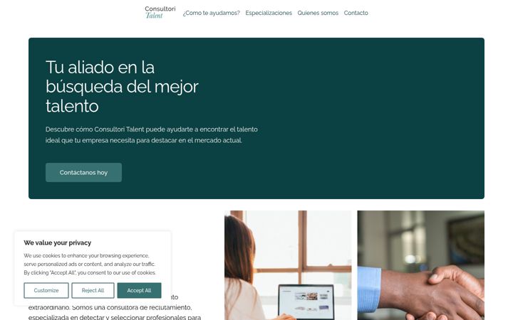Screenshot of consultoritalent.com