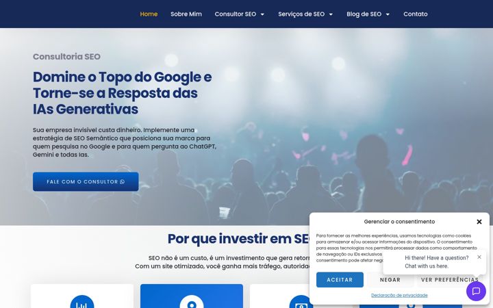 Ekrano kopija consultorseoalexandresilva.com.br