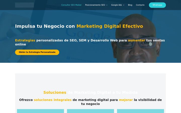 Screenshot of consultorseomaikel.com