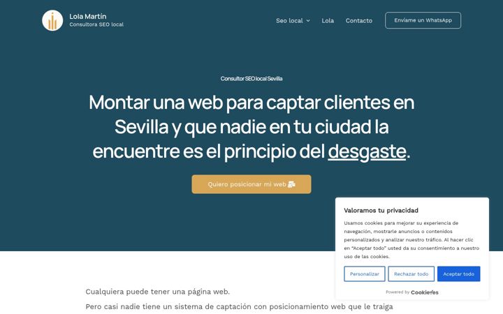Screenshot of consultorseosevilla.es