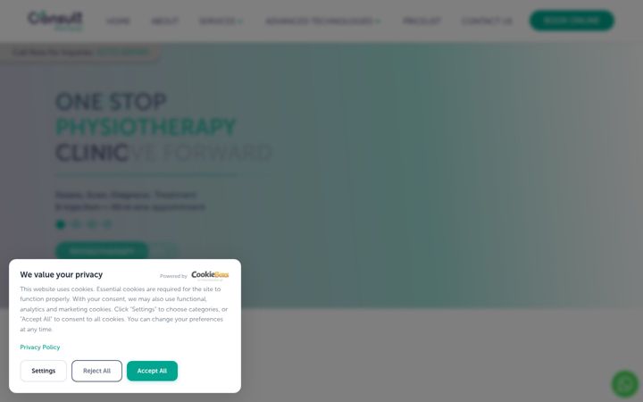Screenshot of consultphysio.com