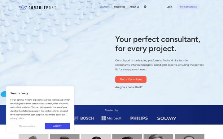Screenshot of consultport.com