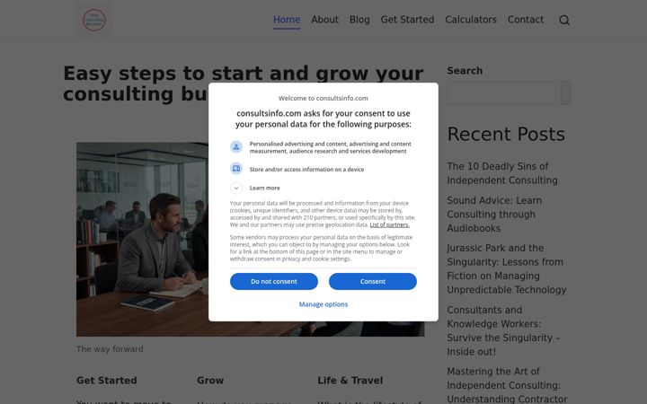 Screenshot of consultsinfo.com