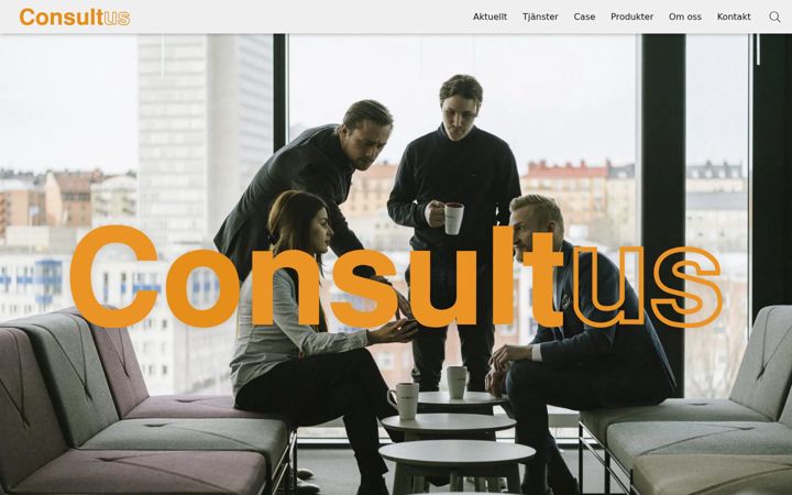 Screenshot of consultus.se