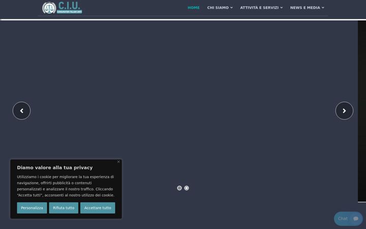 Screenshot of consumatoriitalianiuniti.com