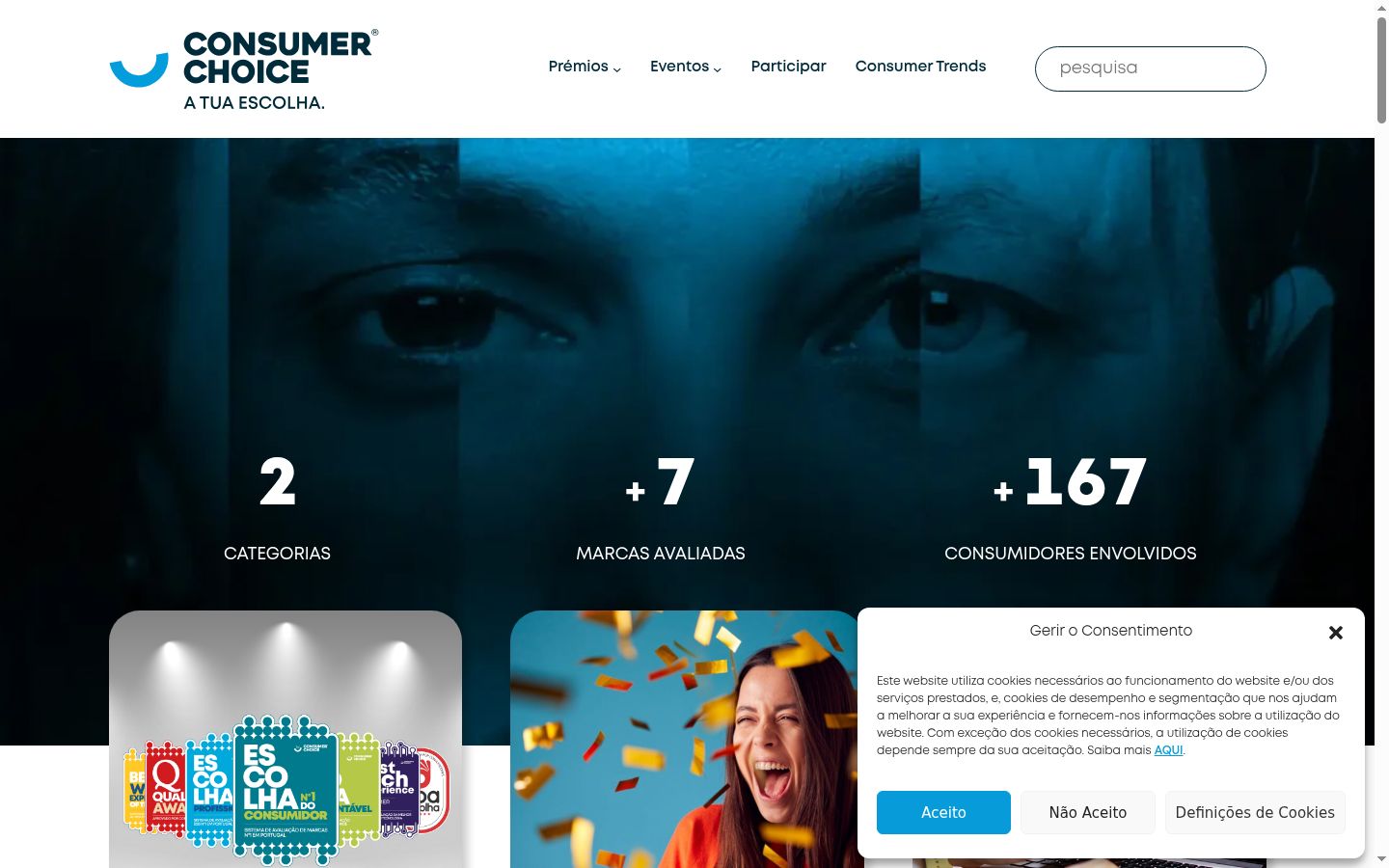Screenshot tal-banner tal-kunsens muri qabel kwalunkwe interazzjoni