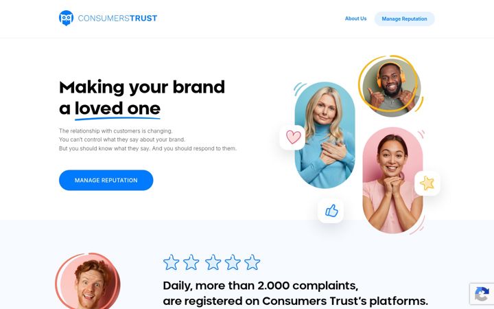Screenshot of consumerstrust.co
