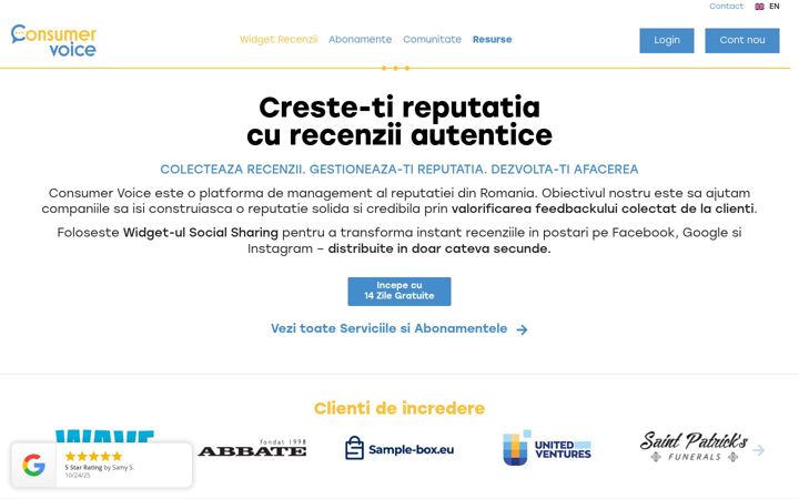 Snimka zaslona za consumervoice.eu