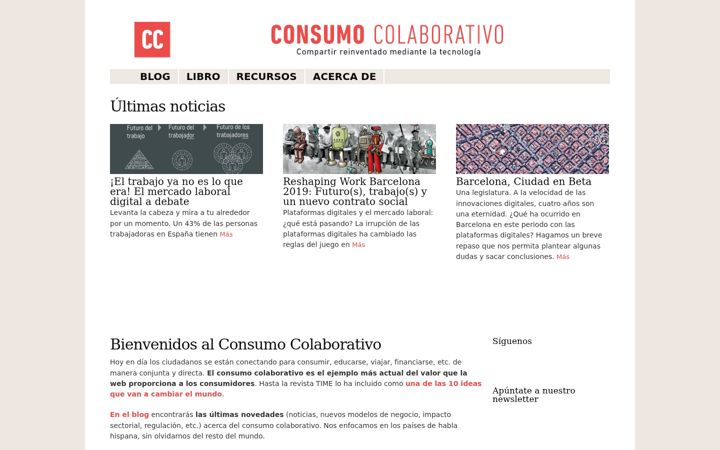 Screenshot of consumocolaborativo.com