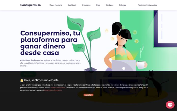 Screenshot of consupermiso.com