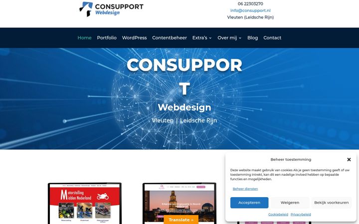 Screenshot of consupport.nl