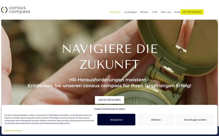 Screenshot of consus-compass.com