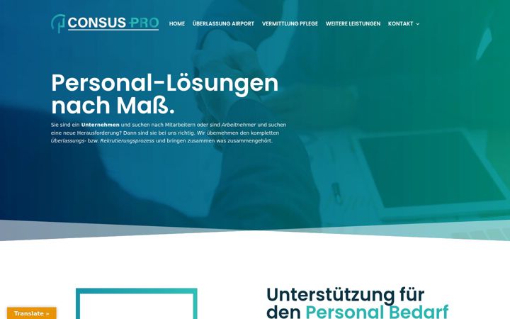 Screenshot of consuspro.de