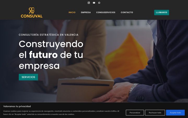 Screenshot ta' consuval.org