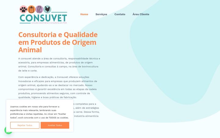 Ekraanipilt saidist consuvet.com.br