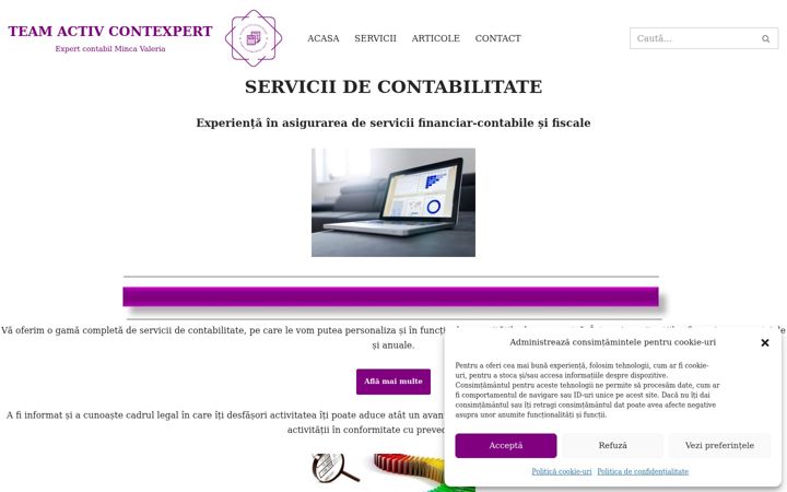 Screenshot of contabil-ul.ro