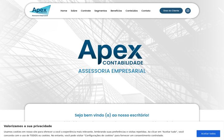 Ekraanipilt saidist contabilapex.com.br