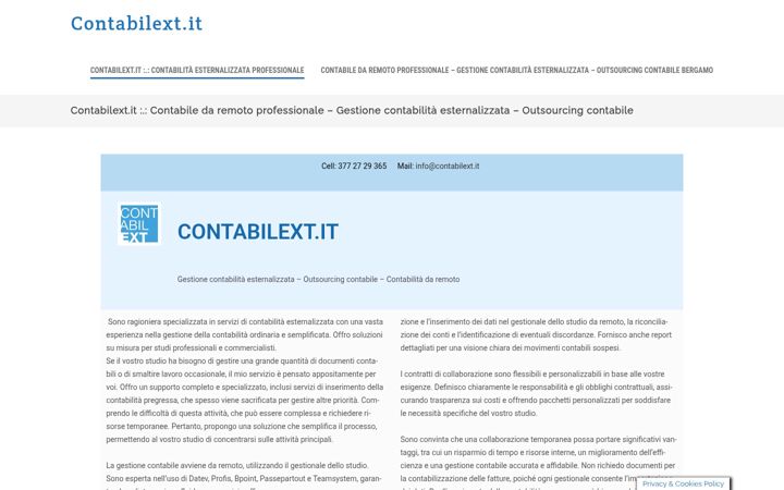 Screenshot of contabilext.it