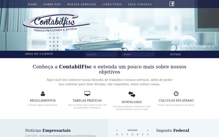 Skærmbillede af contabilfisc.com.br