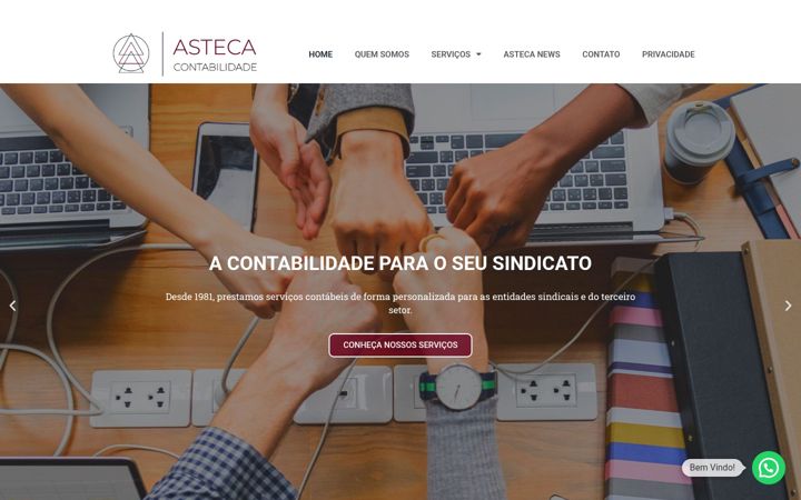 Skærmbillede af contabilidadeasteca.com.br