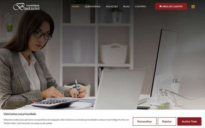 Skærmbillede af contabilidadebastazini.com.br
