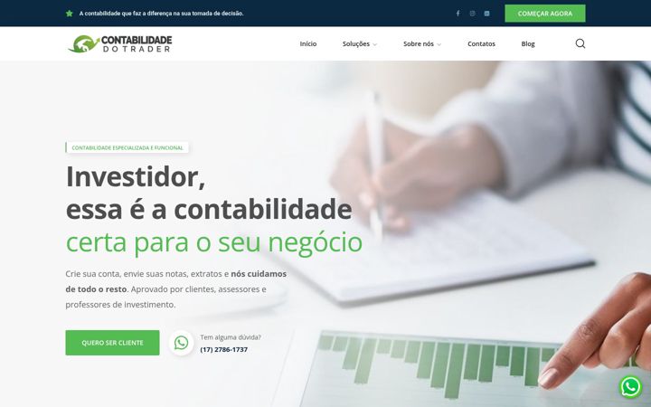 Skærmbillede af contabilidadedotrader.com.br