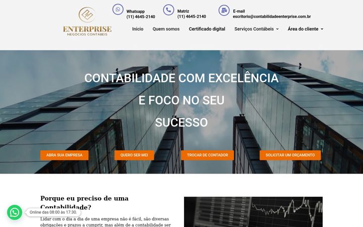 Skærmbillede af contabilidadeenterprise.com.br