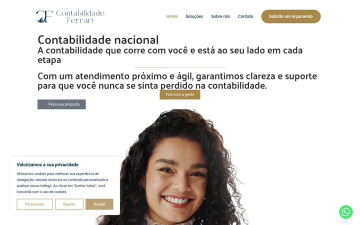 Skærmbillede af contabilidadeferrari.com.br